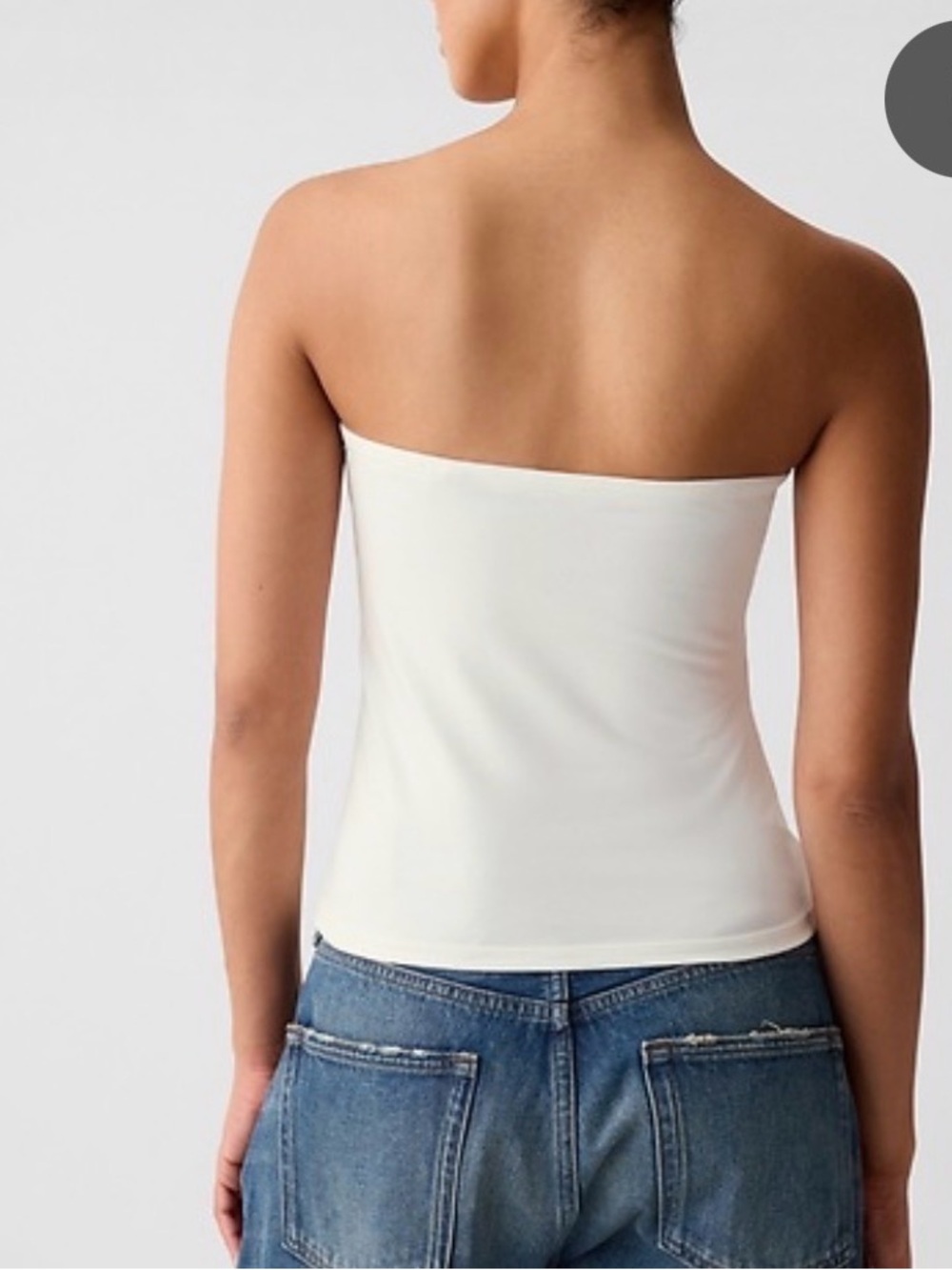 GAP White Cotton Tube Top